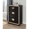 Global Furniture Usa Traditional Glam  Glitter  Blake Black/Gold Chest 665 - alternate 6